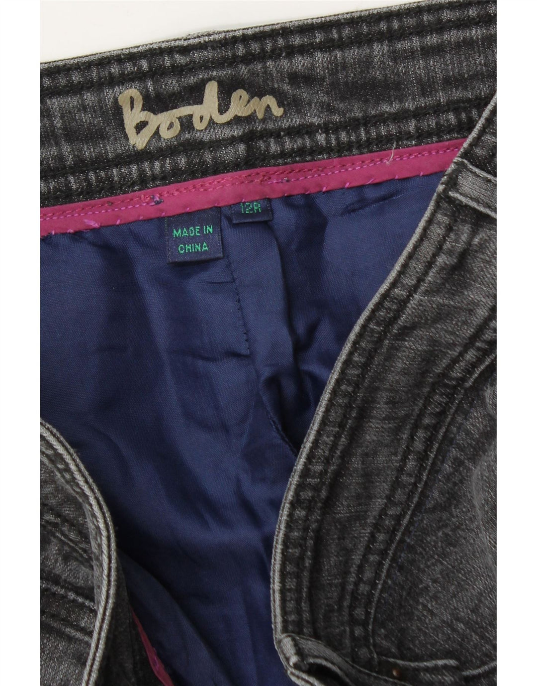 Юбка женская джинсовая BODEN UK 12 Medium W30 Серая