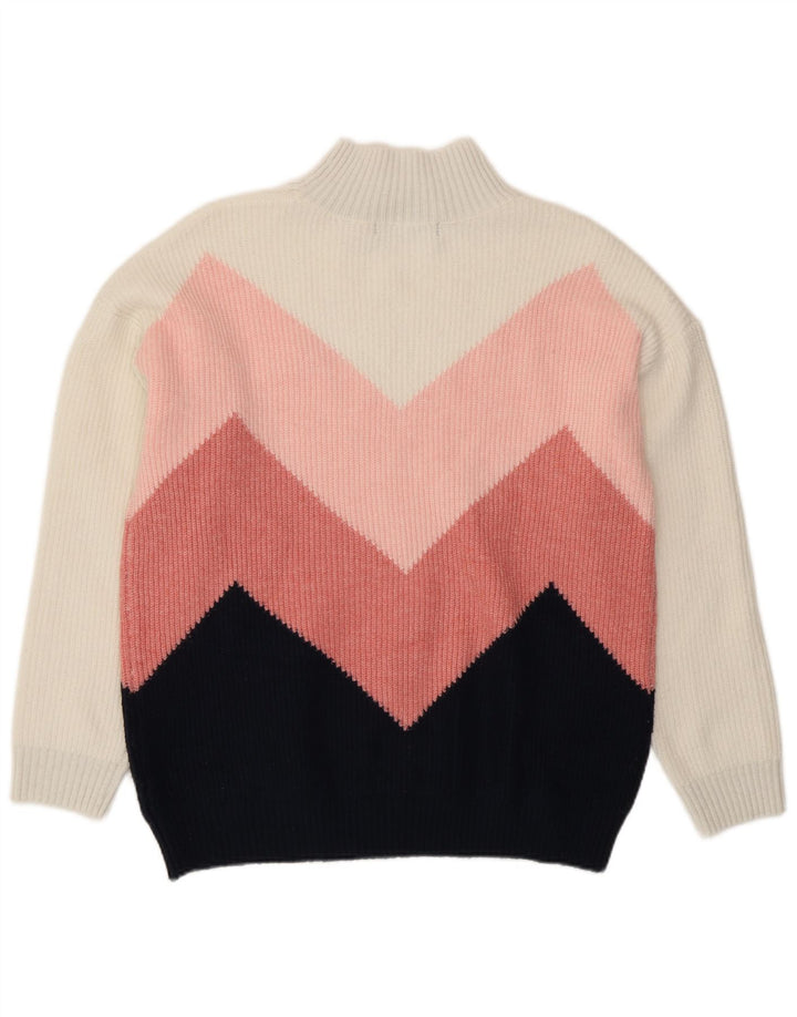 Женский джемпер с высоким воротником Marks & Spencer, Великобритания, 12, средний, разноцветный