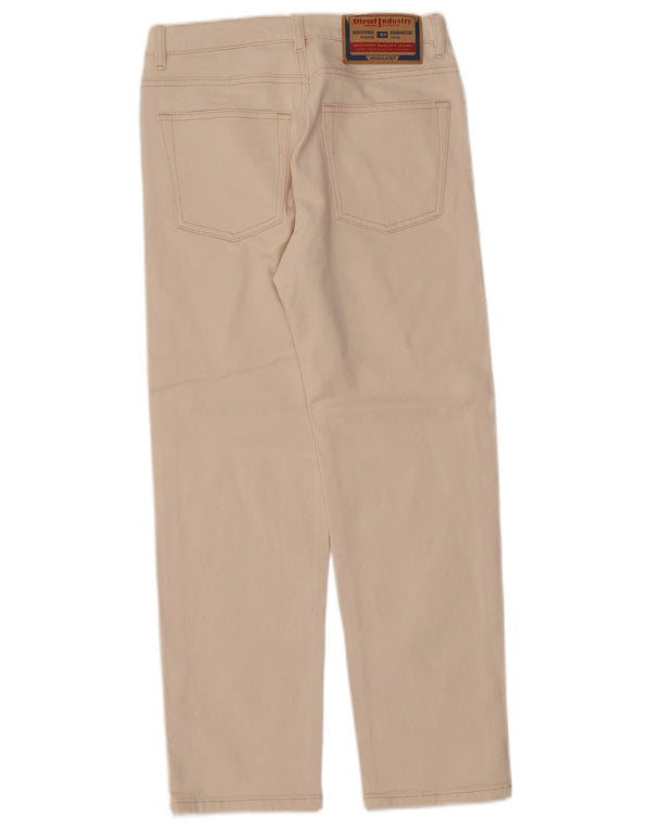 DIESEL Boys Straight Jeans 11-12 Years W27 L26 Beige Cotton