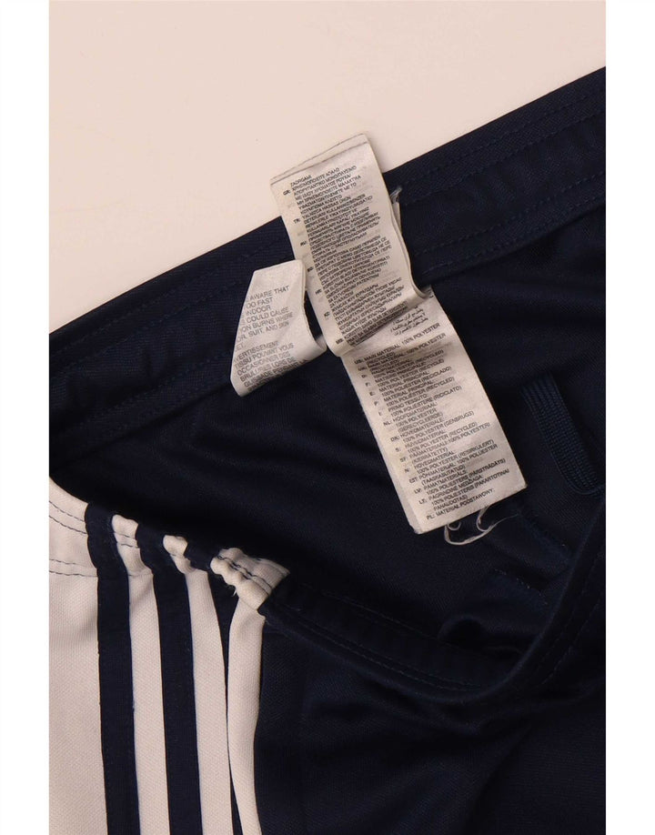 Мужские спортивные брюки Adidas Aeroready, средние, темно-синие, с цветными блоками