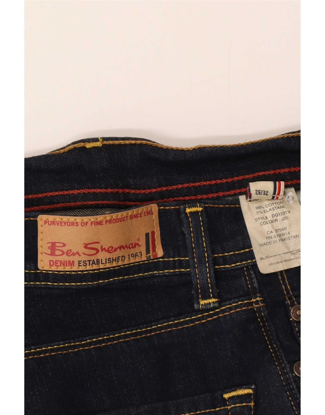 Женские джинсы Bootcut Ben Sherman W28 L32 Темно-синие, хлопок