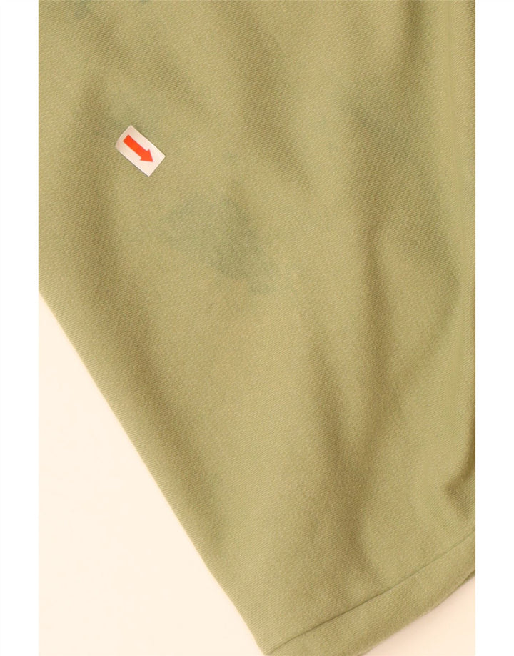 ADIDAS Мужская футболка свободного кроя, маленький зеленый хлопок