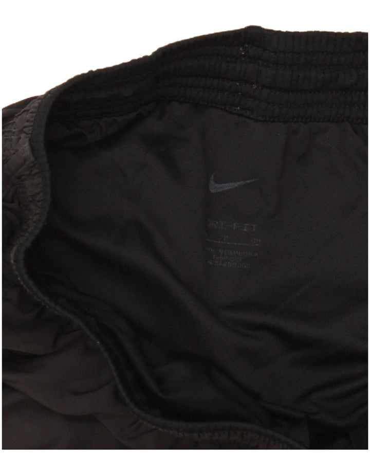 Женские спортивные шорты Nike Dri Fit UK 10, маленькие черные из полиэстера