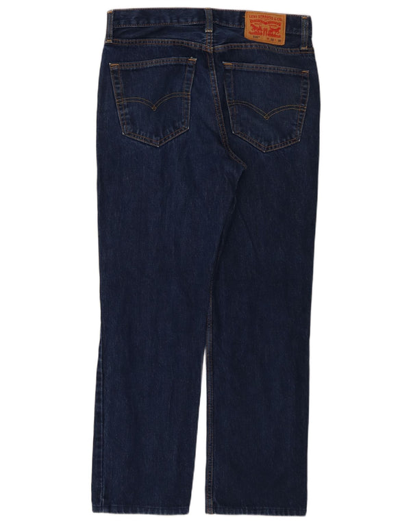 Мужские прямые джинсы Levi's 516 W32 L30 темно-синие, хлопок