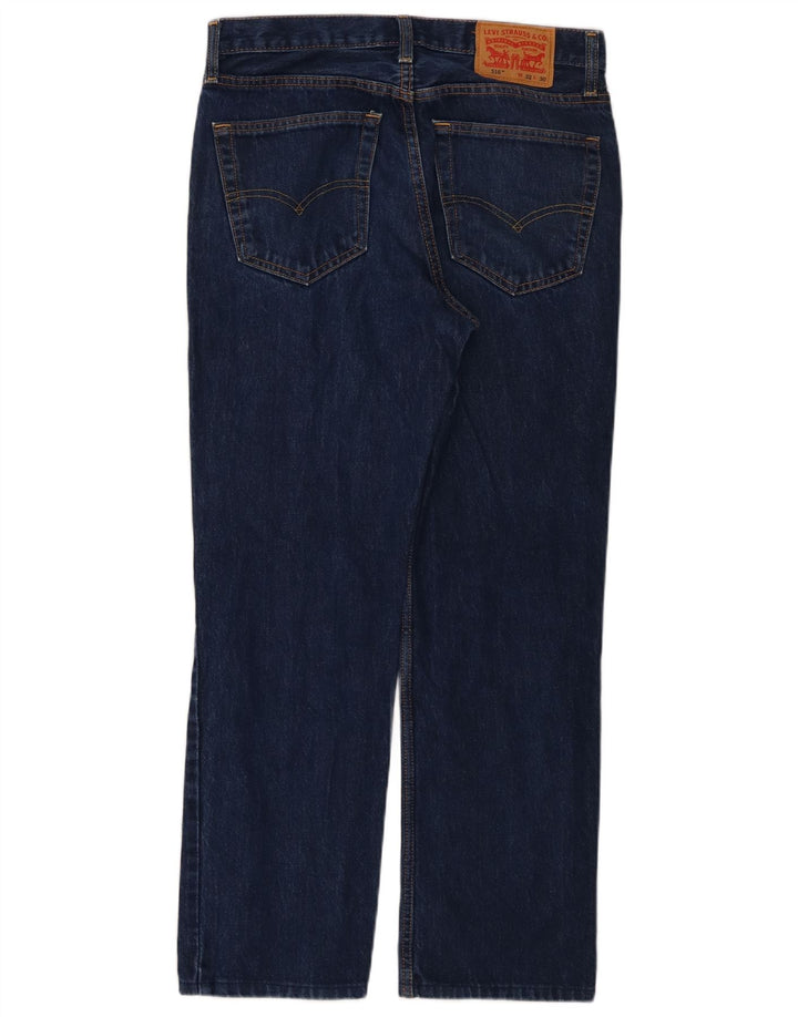 Мужские прямые джинсы Levi's 516 W32 L30 темно-синие, хлопок