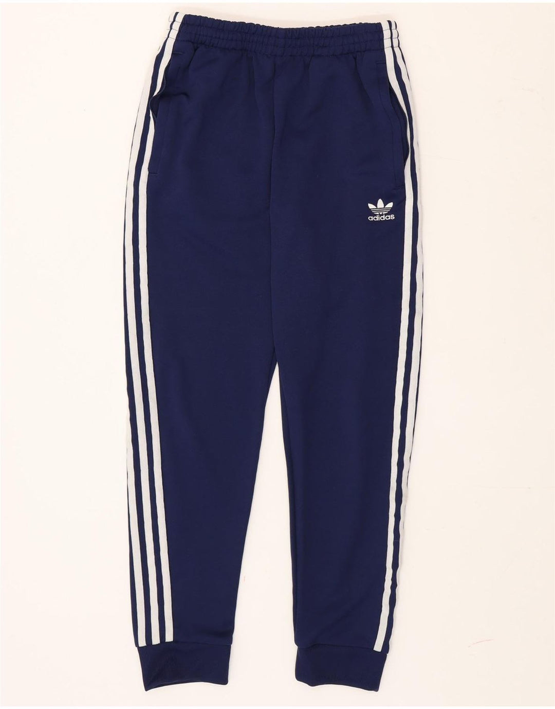 Adidas Мужские спортивные брюки Джоггеры Маленькие темно-синие полиэстер
