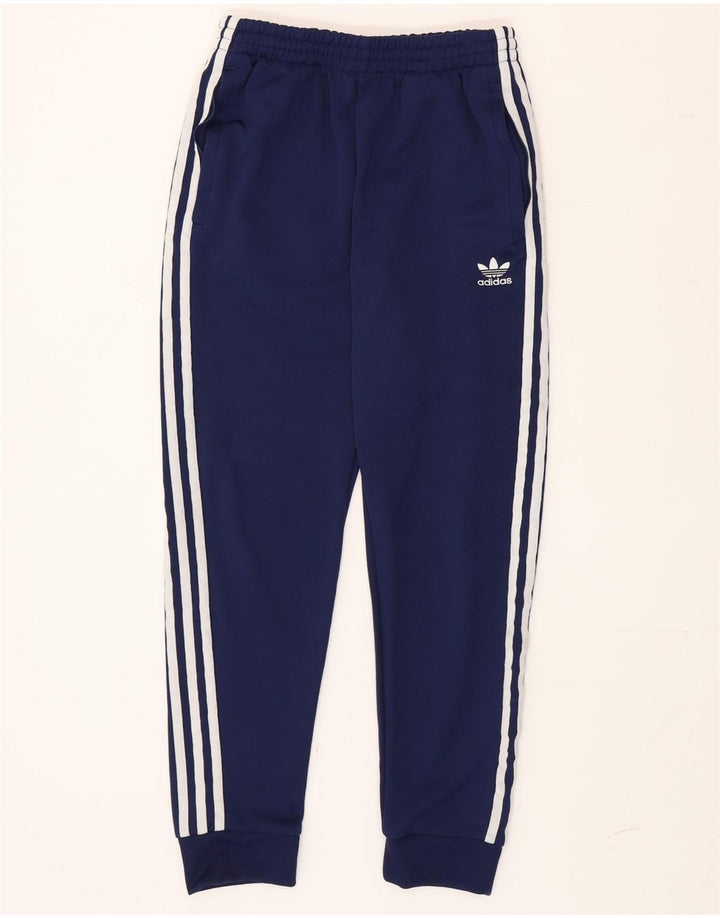 Adidas Мужские спортивные брюки Джоггеры Маленькие темно-синие полиэстер