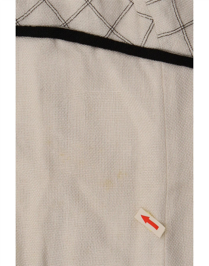 ВИНТАЖНОЕ женское платье А-силуэта без рукавов, Великобритания, 8, маленькая белая клетка