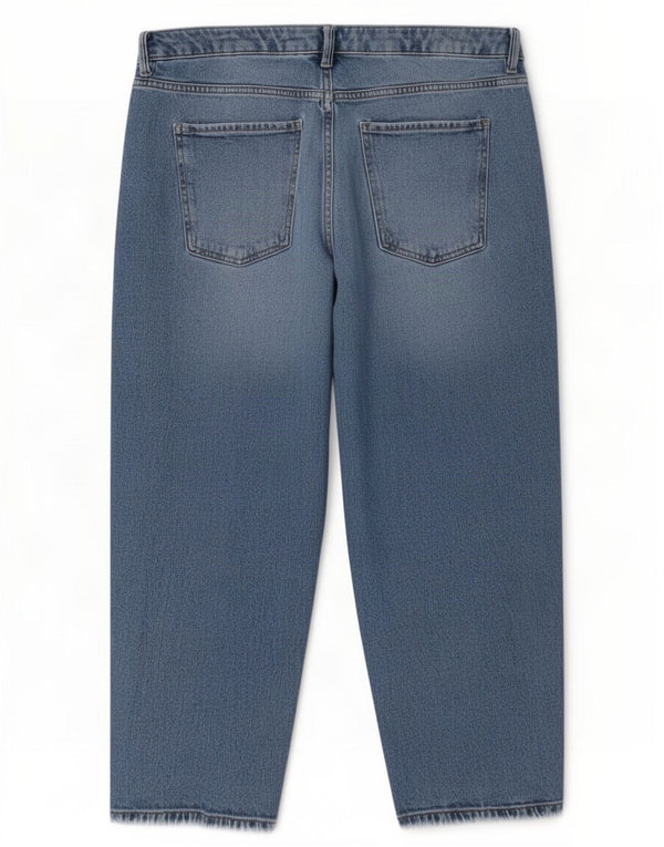 Женские джинсы-капри Marks & Spencer, Великобритания, 18 XL, W38, L24, синие, хлопковые