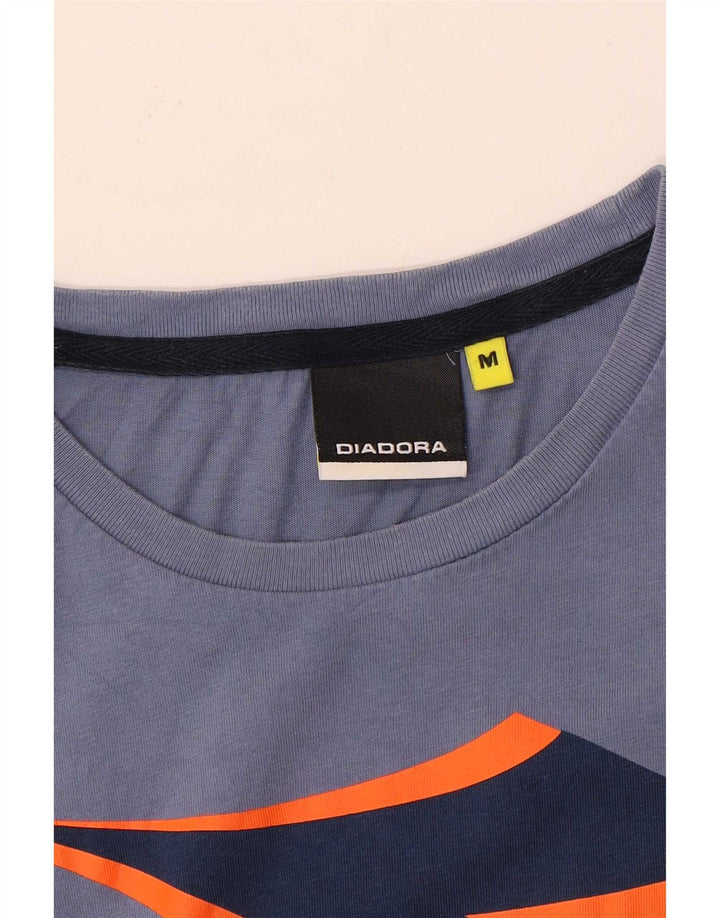 Мужская футболка с рисунком Diadora, средний синий