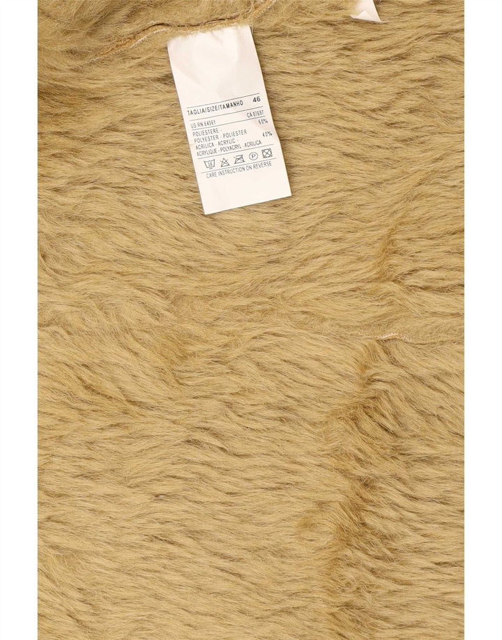 Женская куртка Benetton из шерпы IT 46, большая, зеленая, полиэстер