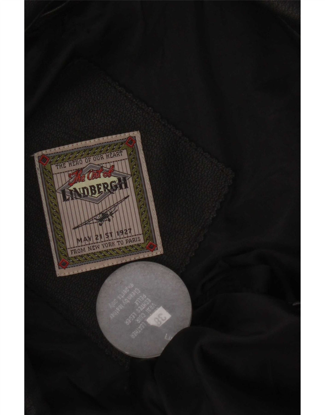 Винтажный женский кожаный жилет EU 38, средний черный