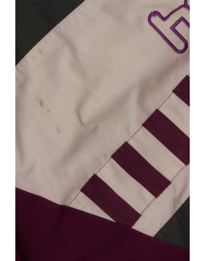 Hummel Мужской пуловер с графическим спортивным костюмом, верхняя куртка 2XL, фиолетовый с цветными блоками