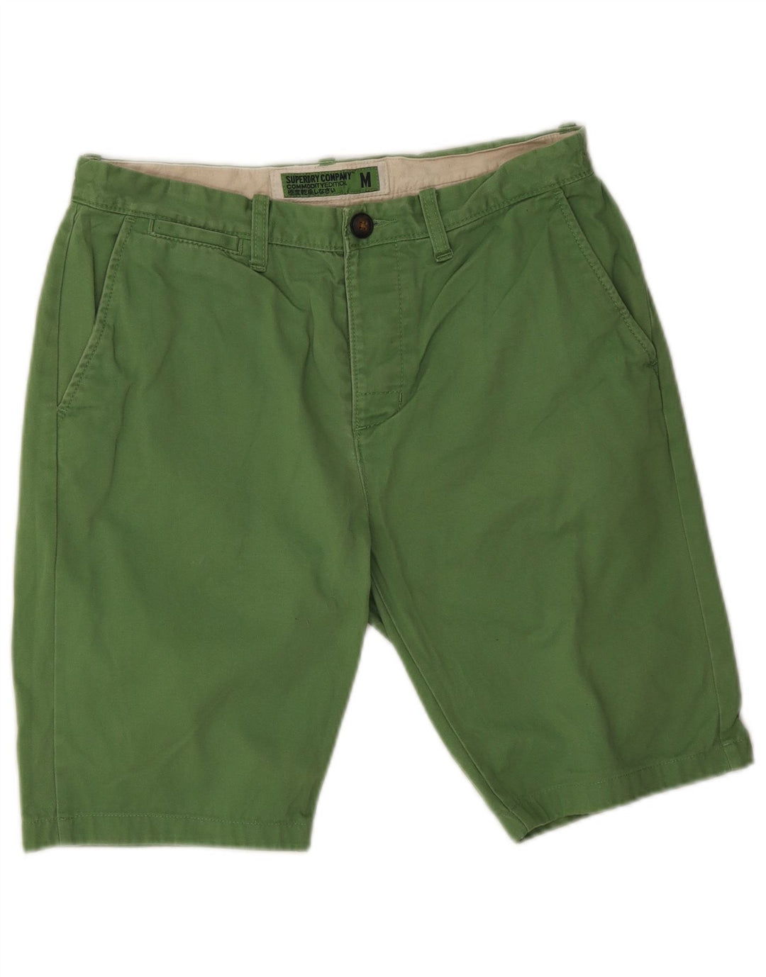 Мужские шорты чинос Superdry Medium W30, зеленый хлопок