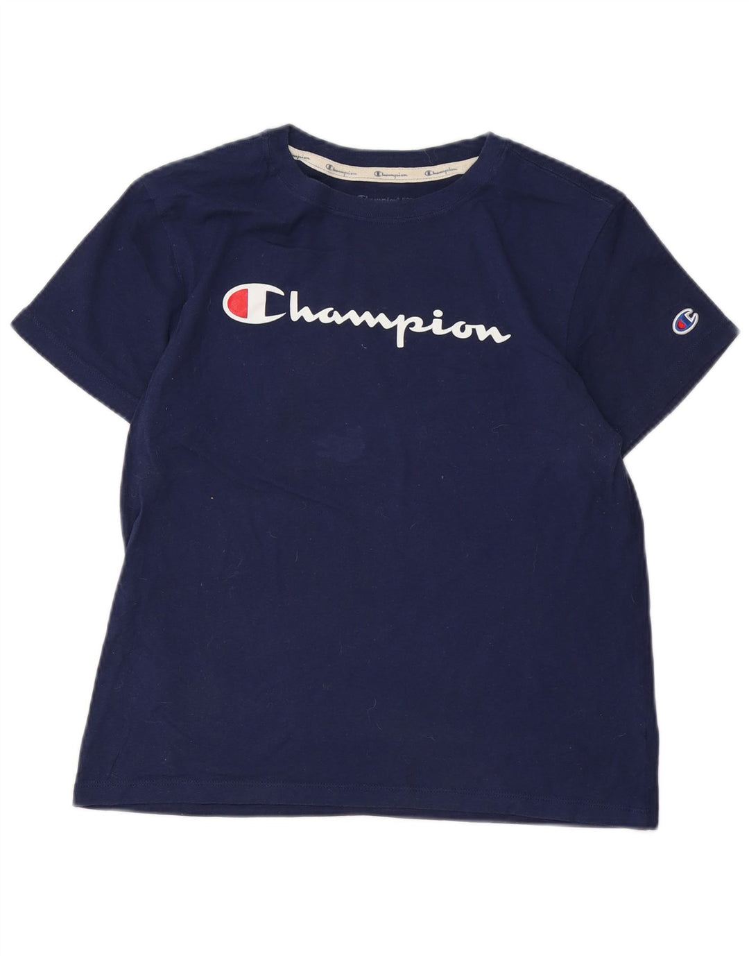 Женская футболка с рисунком CHAMPION Top UK 12 Medium Navy Blue