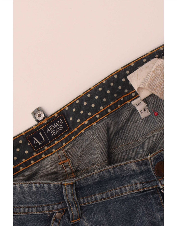 Женские узкие джинсы Armani W32 L27 Синие, хлопок
