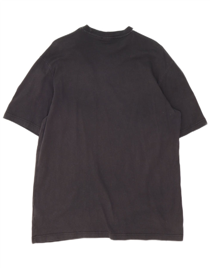 Мужская футболка с рисунком Adidas Top Medium Black Cotton
