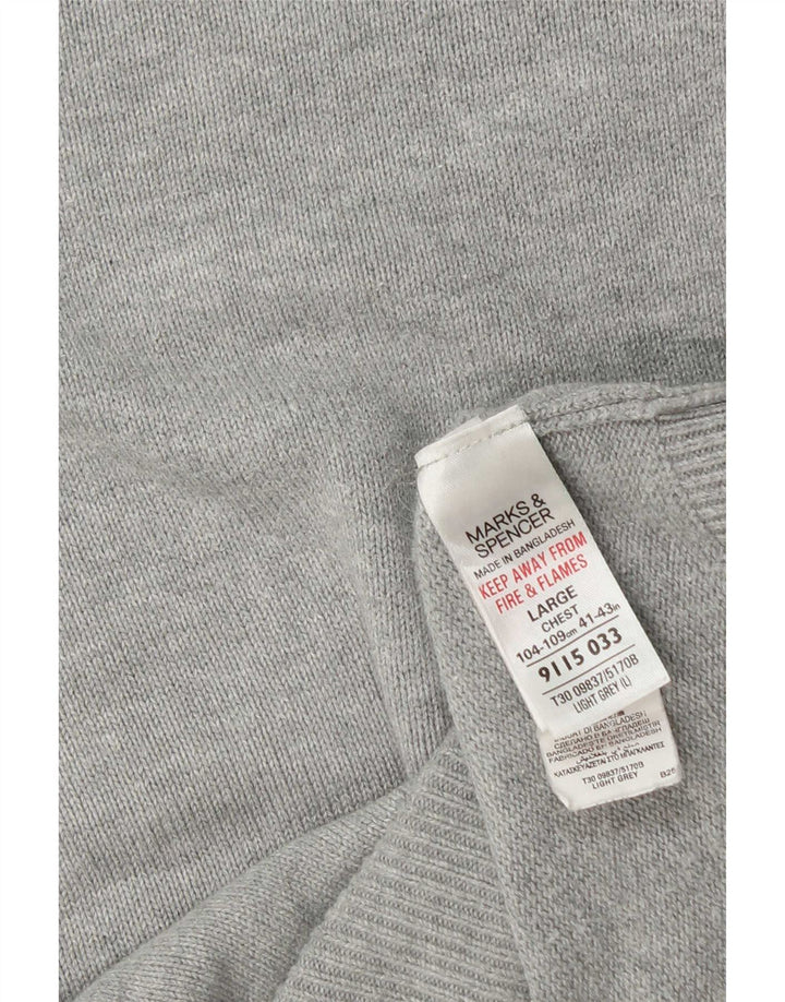Мужская майка без рукавов Mark & Spencer Blue Harbour, большой серый хлопок