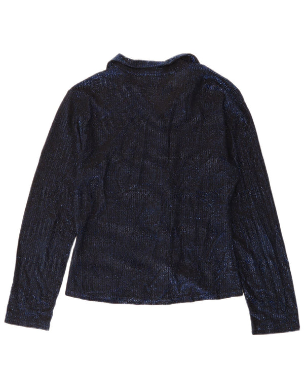 Женская блузка-рубашка ORSAY UK 8, маленькая, темно-синяя, с крапинками, эластан