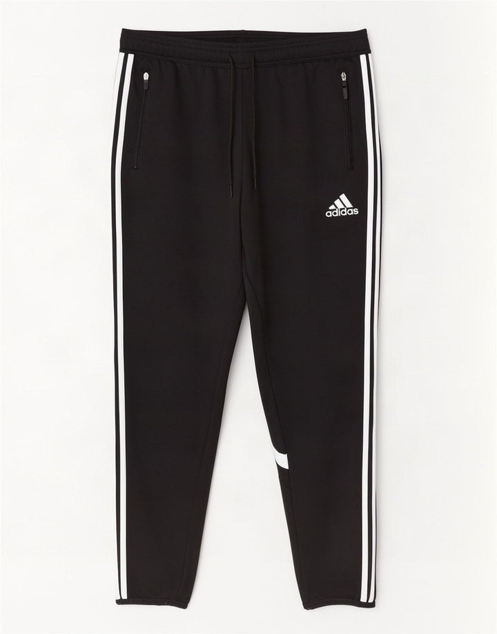 Мужские спортивные брюки Adidas Climacool, брюки для бега, средние черные цветные блоки