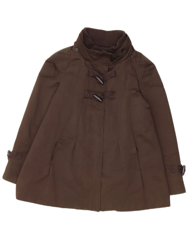 Zara Womens Duffle Jacket UK 18 XL Brown
