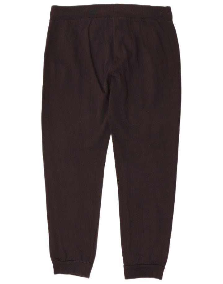 LOTTO Женские спортивные брюки с графическим рисунком Брюки для бега UK 12 Средний черный хлопок