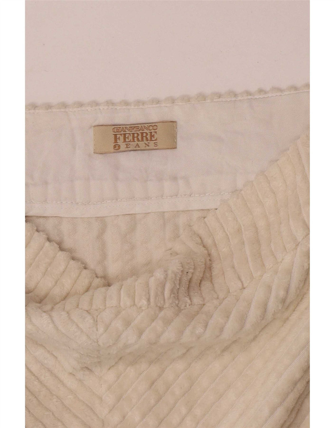 Gianfranco Ferre Женская вельветовая юбка W30 Medium Off White