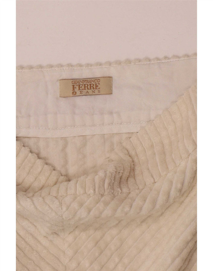 Gianfranco Ferre Женская вельветовая юбка W30 Medium Off White