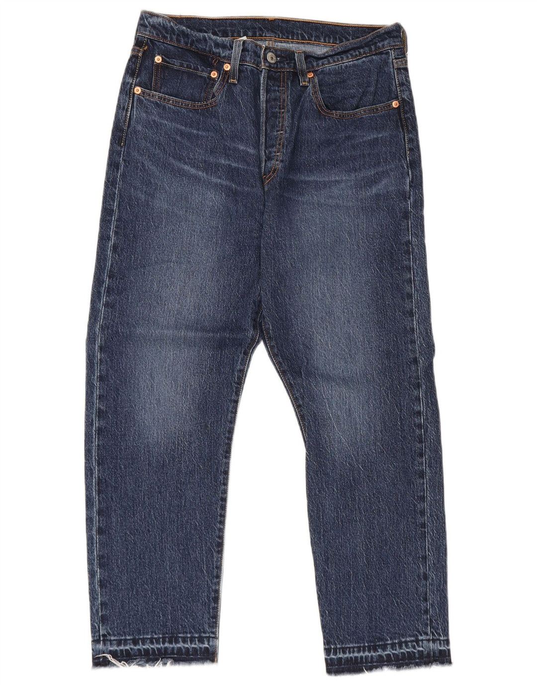 Мужские укороченные джинсы Levi's 501 W30 L26 синие, хлопок