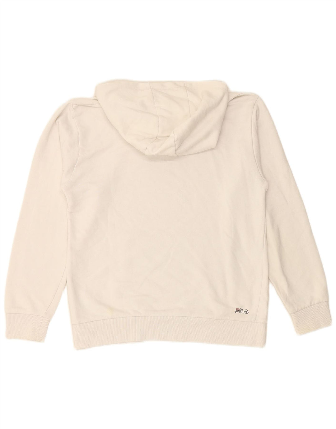 Джемпер с капюшоном FILA для мальчиков с рисунком, 15–16 лет, белый хлопок