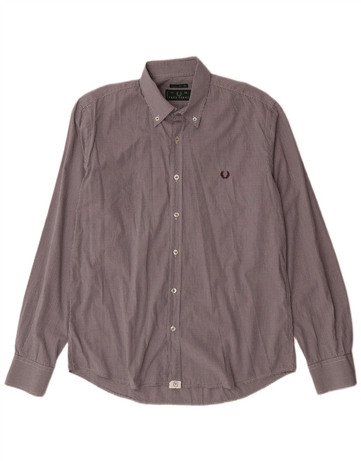 Мужская рубашка узкого кроя Fred Perry XL в разноцветную клетку, хлопок