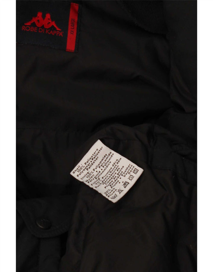 Мужское стеганое пальто Kappa UK 44 2XL, черный полиэстер
