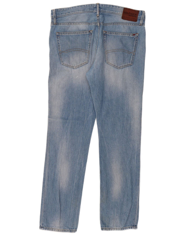 Мужские узкие джинсы Tommy Hilfiger W34 L32 синие, хлопок