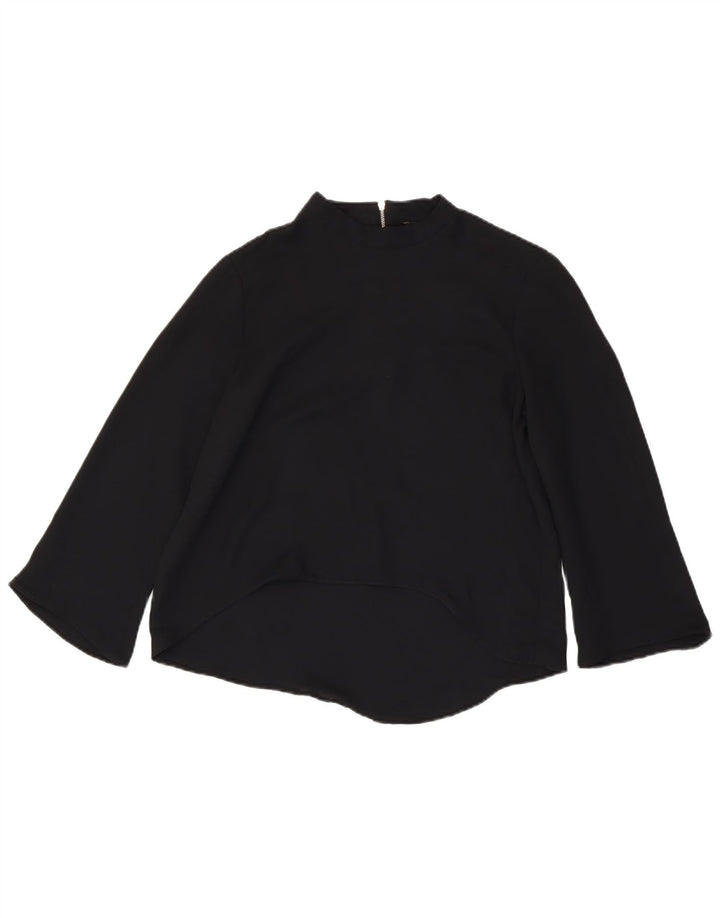 Женская блузка с рукавом 3/4 Zara UK 14, большая черная