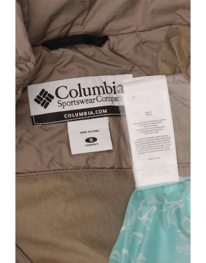 Женская утепленная куртка оверсайз с капюшоном COLUMBIA UK 10, маленький серый нейлон