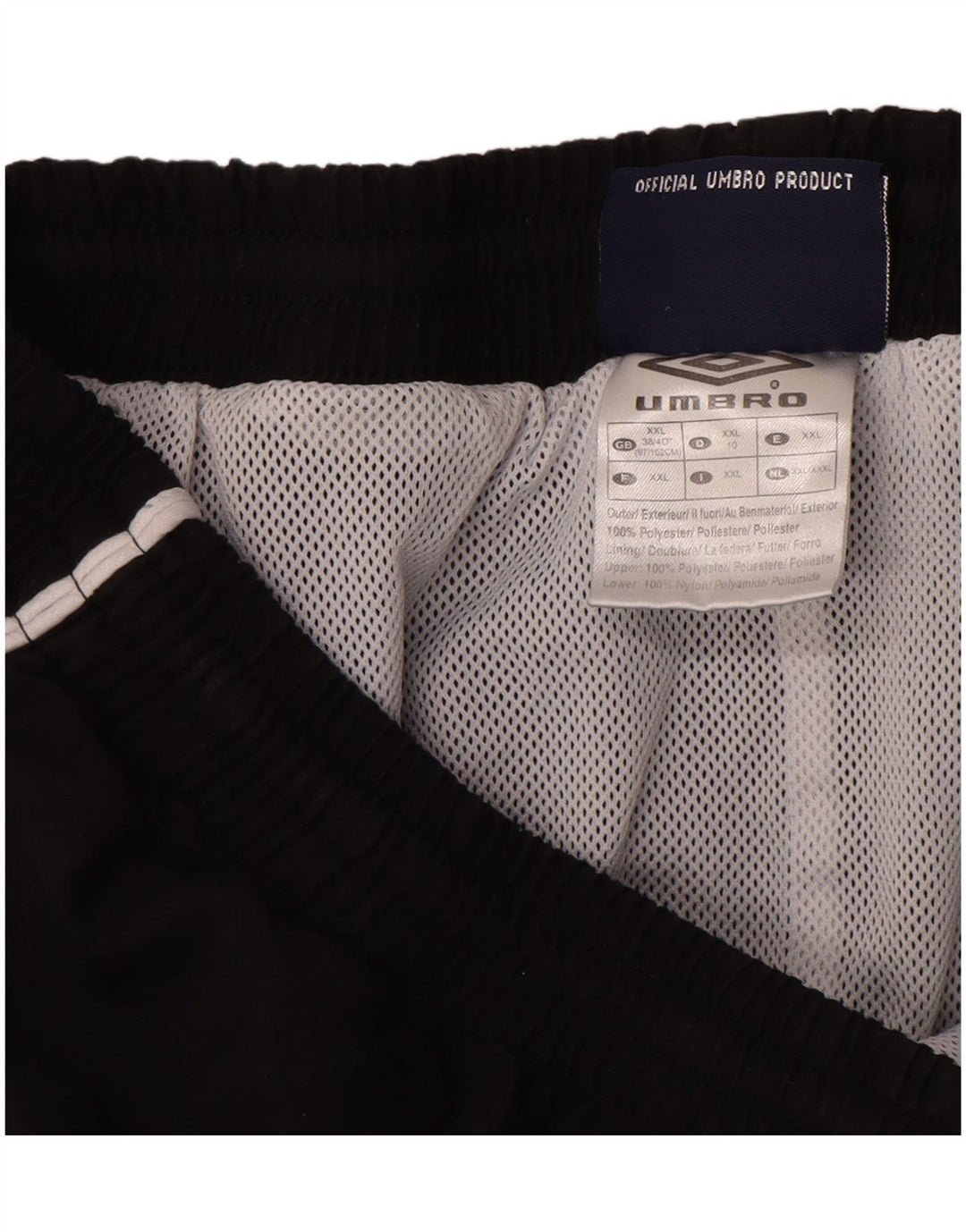 UMBRO Мужские спортивные шорты-бермуды 2XL, черные, полиэстер