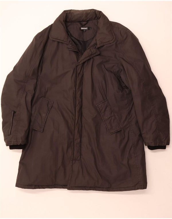 Мужское стеганое пальто с капюшоном Dkny UK 42 XL, черный хлопок