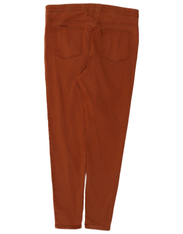 Женские джинсы джеггинсы Marks & Spencer UK 18 XL W38 L29 Коричневые хлопковые
