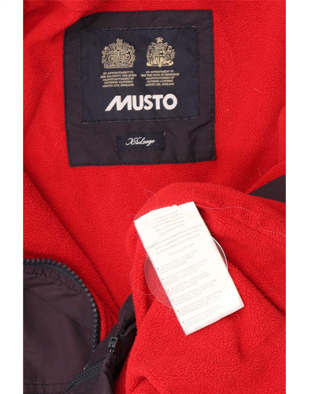 Мужская куртка-бомбер Musto UK 42 XL, темно-синий полиэстер