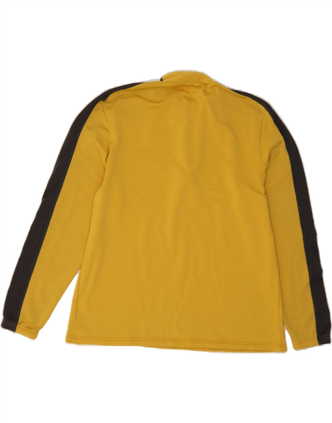 ASICS Mens Zip Neck Pullover Tracksuit Top Large Yellow Colourblock Vintage Asics and Second-Hand Asics from Messina Hembry 