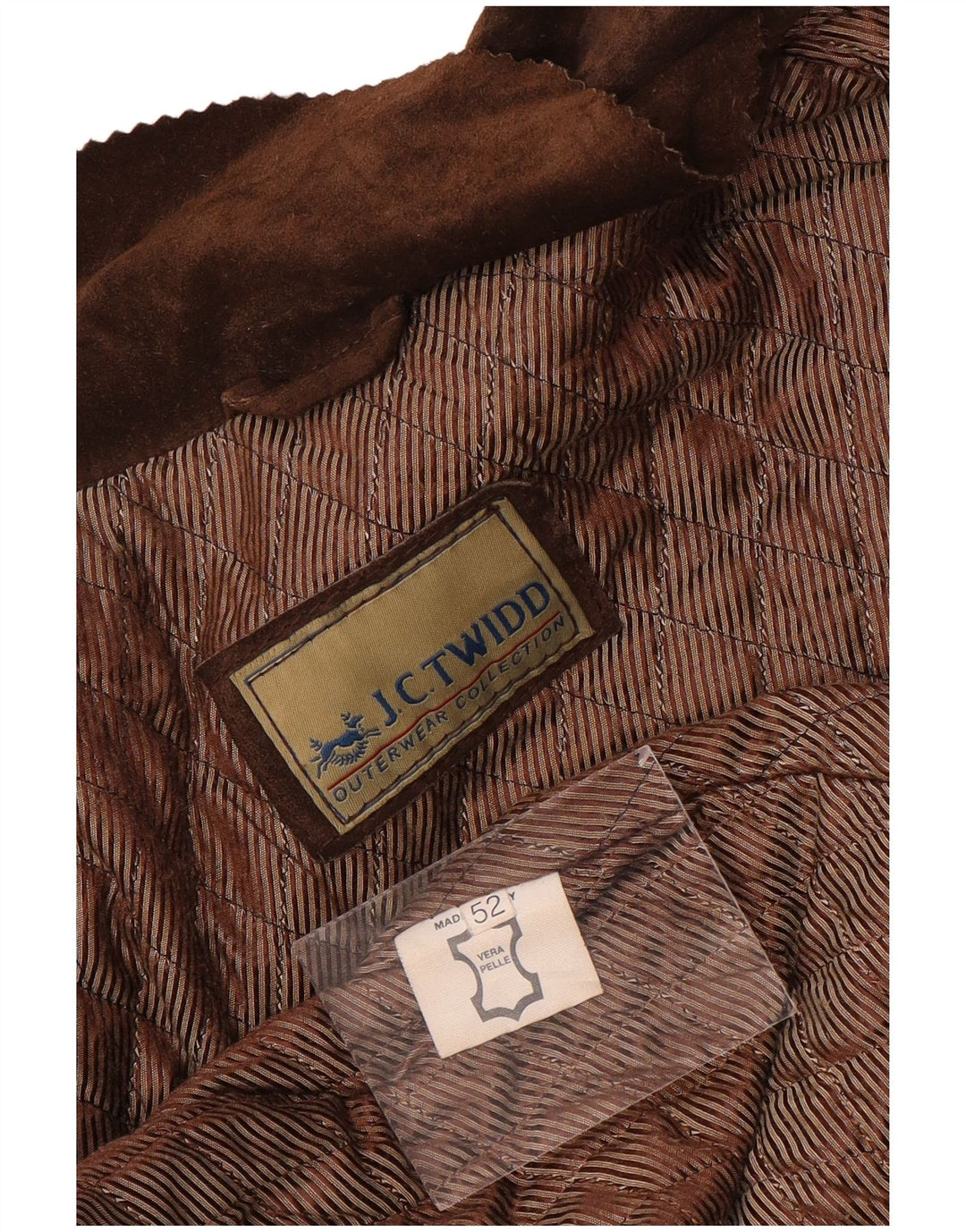 Мужская замшевая куртка J.C. Twidd IT 52 XL Коричневая кожаная