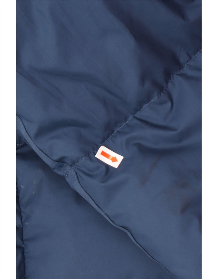 ADIDAS Мужская утепленная куртка с капюшоном UK 42 XL Темно-синяя полиамидная зима