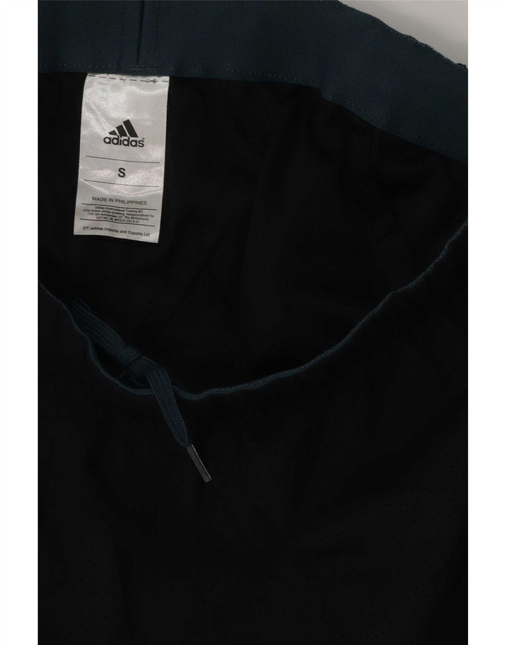 Женские спортивные шорты Adidas UK 10, маленькие черные из полиэстера