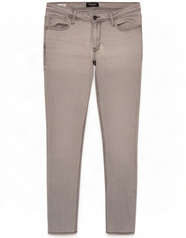 Мужские джинсы скинни Jack & Jones Liam W34 L34, серый хлопок