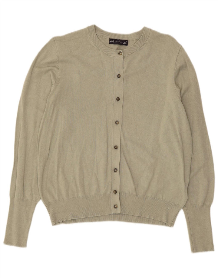 Женский кардиган Marks & Spencer UK 14, средний хаки, вискоза