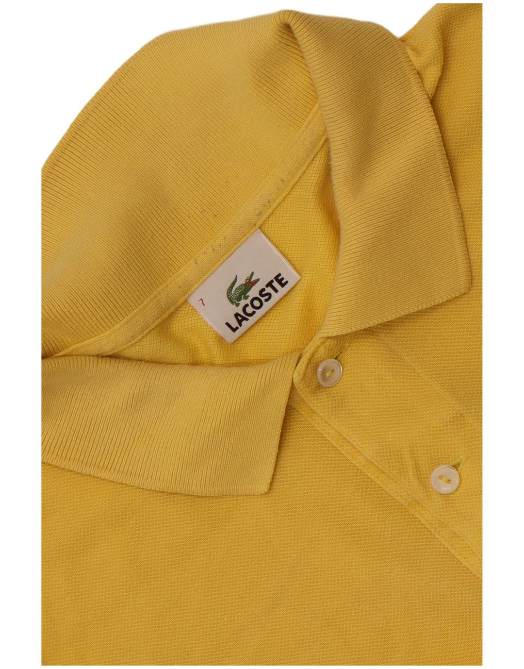 Мужская рубашка-поло Lacoste, размер 7 2XL, желтая