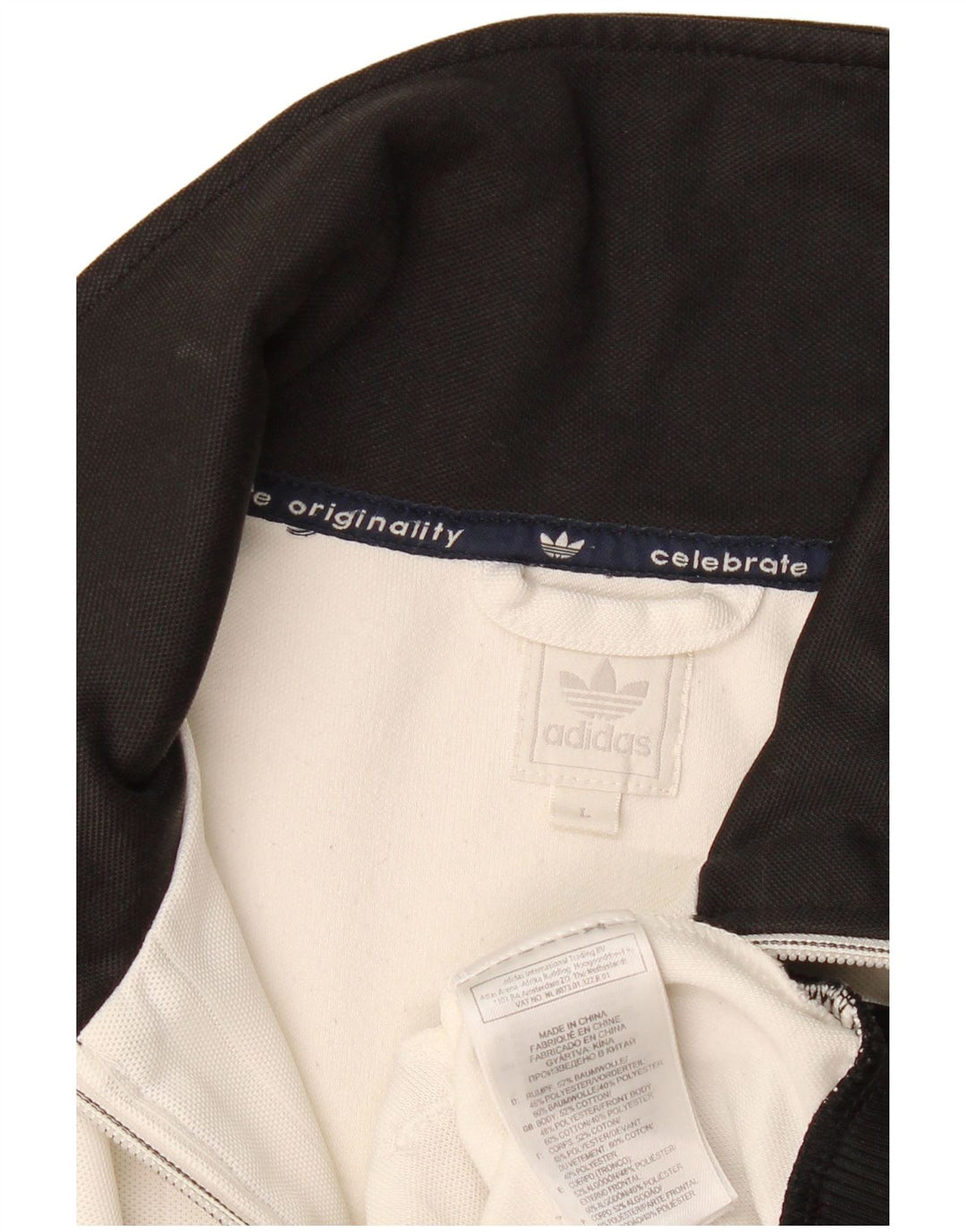 Мужской спортивный костюм Adidas, большая белая хлопковая куртка с цветными блоками