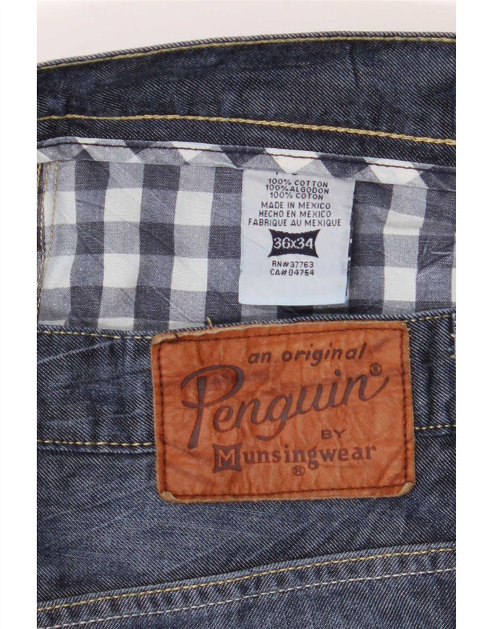 Мужские узкие джинсы Penguin W36 L34, синие, хлопок