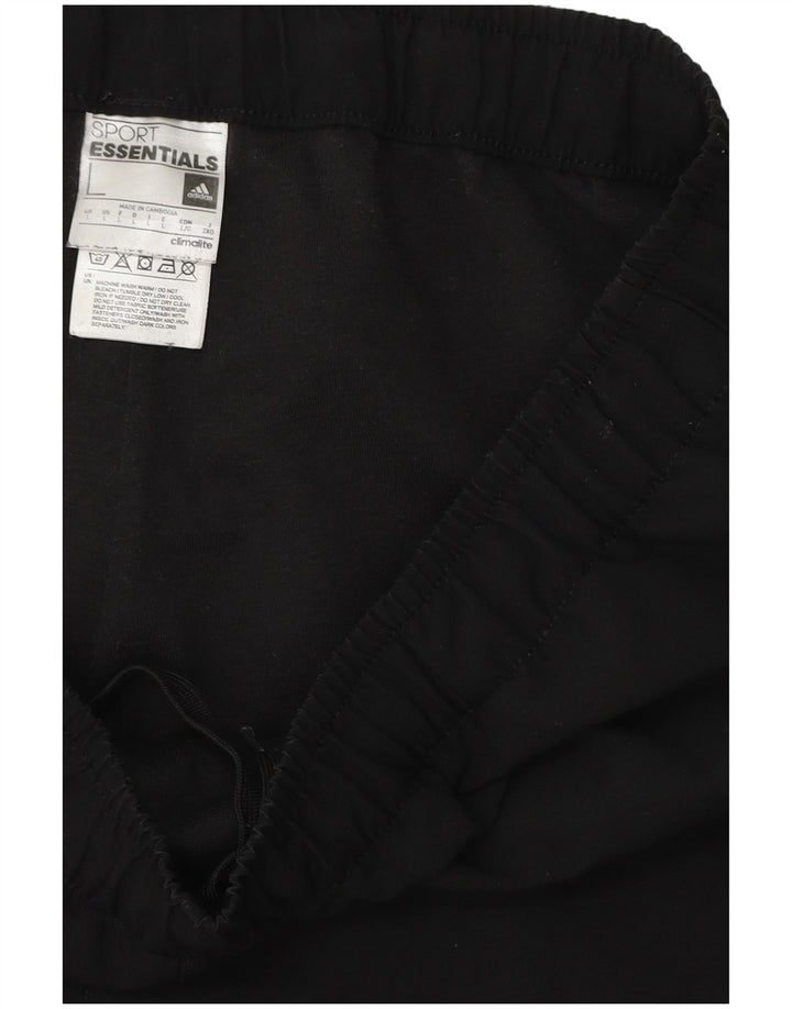 Мужские спортивные брюки ADIDAS Climalite, большие черные, полиэстер
