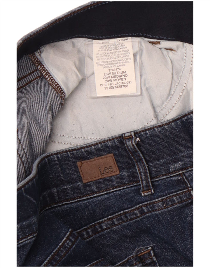 Женские джинсовые шорты LEE со средней посадкой стандартного кроя, США 20, 3XL, W40, синие, хлопок